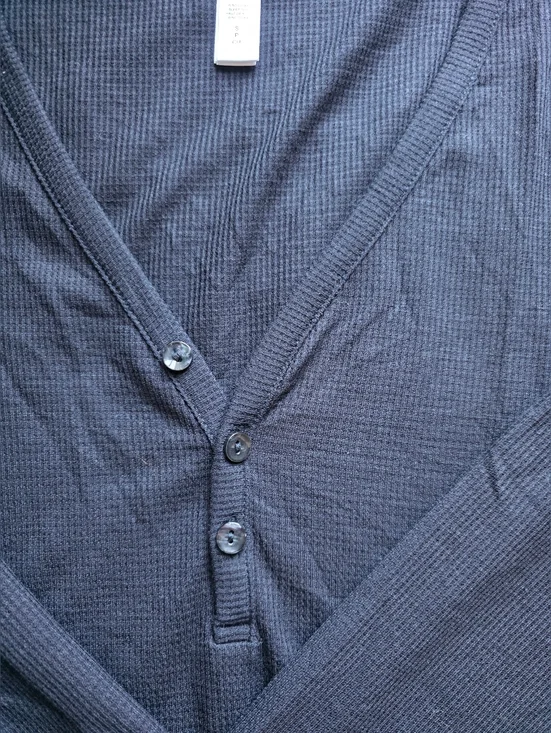 BUNDLE ATHLETA SM Henley Blk Long Sleeve With SM VENICE MOTO baby Blue Jogger - Picture 2 of 12